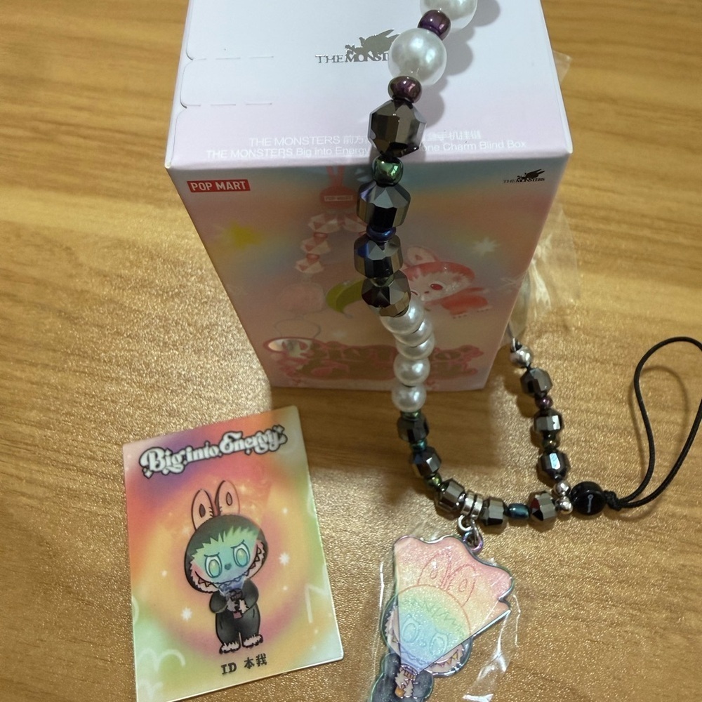 Secret Labubu BIE Phone Charm “ID” along with Love and Loyalty phone charms. - Picture 2 of 7